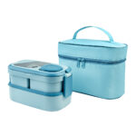 Diseños en artículos personalizados con enfoque práctico y duradero, set portaviandas amanda azul