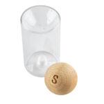 Regalos publicitarios para impresión o grabado con identidad de tu marca, set de salero y pimentero benito beige