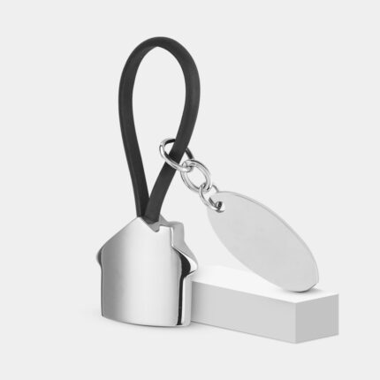 Llavero casa con placa, productos creados para mantener la cercanía y el recuerdo de tu marca