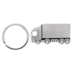 Llavero camion etretria plata, productos promocionales para entrega con opción de personalización