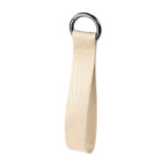 Artículos de merchandising empresarial adecuados para eventos y exposiciones, llavero tissu beige