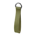 Merchandising empresarial con enfoque práctico y excelente imagen, llavero tissu verde