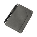 Porta pasaporte runa gris, regalos corporativos con materiales de excelente imagen y durabilidad