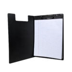Artículos personalizados disponibles con terminados mate o brillantes, carpeta nett negro