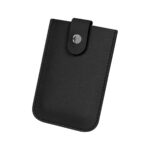 Artículos de merchandising empresarial con presentación flexible para obsequios, tarjetero junius negro
