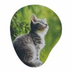 Artículos publicitarios diseñados para acompañar materiales impresos o digitales, mouse pad bean blanco