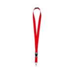 Artículos de merchandising empresarial con materiales seleccionados, portagafete belako rojo