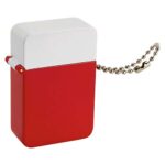 Pastillero luritja rojo, merchandising para empresas diseñado para mantener la presencia de tu marca