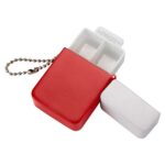 Diseños de merchandising empresarial adaptados a diferentes tipos de eventos o campañas, pastillero luritja rojo