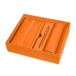 Opciones de regalos corporativos y artículos personalizados con servicio local y nacional, set birkin naranja