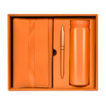 Set birkin naranja, merchandising empresarial con equilibrio entre costo, calidad y diseño