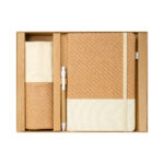 Set ecológico bioset beige, artículos personalizados con opciones de color aceptable o institucional