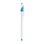 Regalos publicitarios sencillos, prácticos y para distribuir, bolígrafo vikingo azul cielo