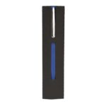Líneas modernas de regalos promocionales con equilibrio entre costo y presentación, bolígrafo riga azul metalizado