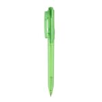 Artículos personalizados preparados para distribución o entrega directa, bolígrafo kivu verde translúcido