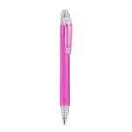 Fabricación de productos promocionales bajo estándares locales de calidad, bolígrafo furor rosa translúcido
