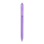 Catálogo de productos promocionales pensado para uso continuo, bolígrafo tocco morado pastel