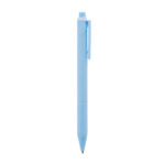 Líneas modernas de regalos promocionales con equilibrio entre costo y presentación, bolígrafo yazi azul pastel