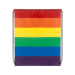 Bolsa-mochila pride, artículos publicitarios diseñados para acompañar materiales impresos o digitales