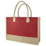 Bolsa torba rojo, artículos publicitarios elaborados con materiales de calidad y buen acabado