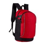 Merchandising empresarial con equilibrio entre costo, calidad y diseño, mochila citarum rojo
