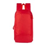Artículos publicitarios pensados para distribución masiva a mayoreo, mochila aunat rojo