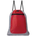 Productos diseñados con la intención de acercar tu empresa con tus clientes, bolsa-mochila sunet rojo
