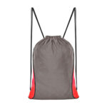 Merchandising para empresas con materiales duraderos y terminados sensacionales, bolsa-mochila mazy rojo