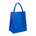 Artículos promocionales fabricados con materiales nacionales y de importación, bolsa mildura azul