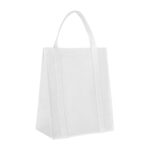 Regalos empresariales que reflejan cordialidad y compromiso con el cliente, bolsa mildura blanco