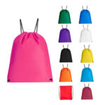 Opciones flexibles en artículos personalizados con distintos tipos de grabado, bolsa-mochila pastrana