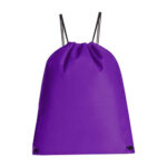 Bolsa-mochila pastrana morado, línea de artículos personalizados disponibles en distintos formatos