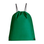 Línea de merchandising empresarial enfocada en calidad y funcionalidad, bolsa-mochila pastrana verde