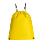 Artículos publicitarios sencillos que fortalecen el vínculo con clientes, bolsa-mochila pastrana amarillo