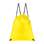 Diseños en regalos empresariales de fácil integración en campañas o eventos, bolsa-mochila osuna amarillo
