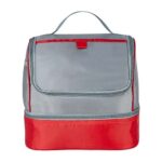 Merchandising empresarial pensado para mantener una imagen profesional, lonchera ledu rojo