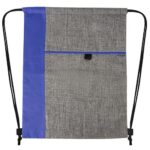 Opciones en artículos personalizados que sintonizan con distintas marcas, bolsa-mochila aracar azul