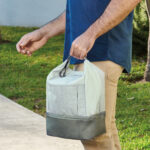 Líneas de regalos empresariales con estilo clásico y materiales resistentes, lonchera fleur gris