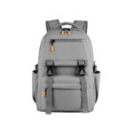 Mochila oranssi gris, artículos publicitarios que mantienen sincronía con la identidad de tu marca