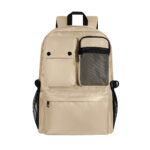 Fabricación de artículos promocionales con base en materiales nacionales, mochila holde beige