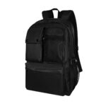 Merchandising para empresas que proyecta imagen sólida y profesional, mochila holde negro