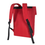Diseños funcionales que refuerzan la identidad institucional , mochila maciez rojo