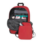 Línea de productos promocionales para personalizar según el tipo de evento, mochila doku tinto