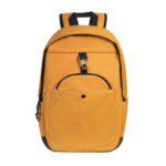Artículos personalizados hechos para destacar logotipos o mensajes de forma sencilla y clara, mochila doku amarillo