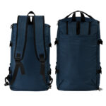 Mochila maleta breyta azul marino, artículos publicitarios diseñados para acompañar materiales impresos o digitales