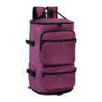 Surtido general de artículos publicitarios adecuados para eventos empresariales, mochila maleta breyta morado