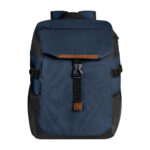 Mochila iker azul marino, línea práctica de productos promocionales de amplia disponibilidad
