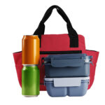 Productos promocionales que facilitan la el regalo ideal para tus eventos, lonchera nuan rojo