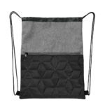 Bolsa-mochila malora negro, merchandising empresarial creado para mantener tu marca visible