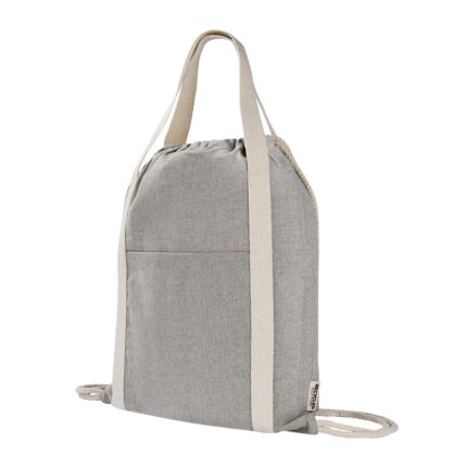Regalos promocionales con impresión o sin ella, llévatelos como quieras, bolsa-mochila vatt gris